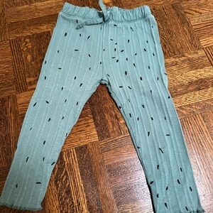 Zara teal Pants with Black Dots